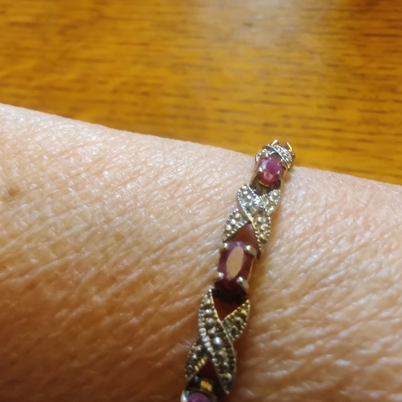 DBJ Dee Berkley Jewelry Ruby tennis bracelet - Picture 3 of 8